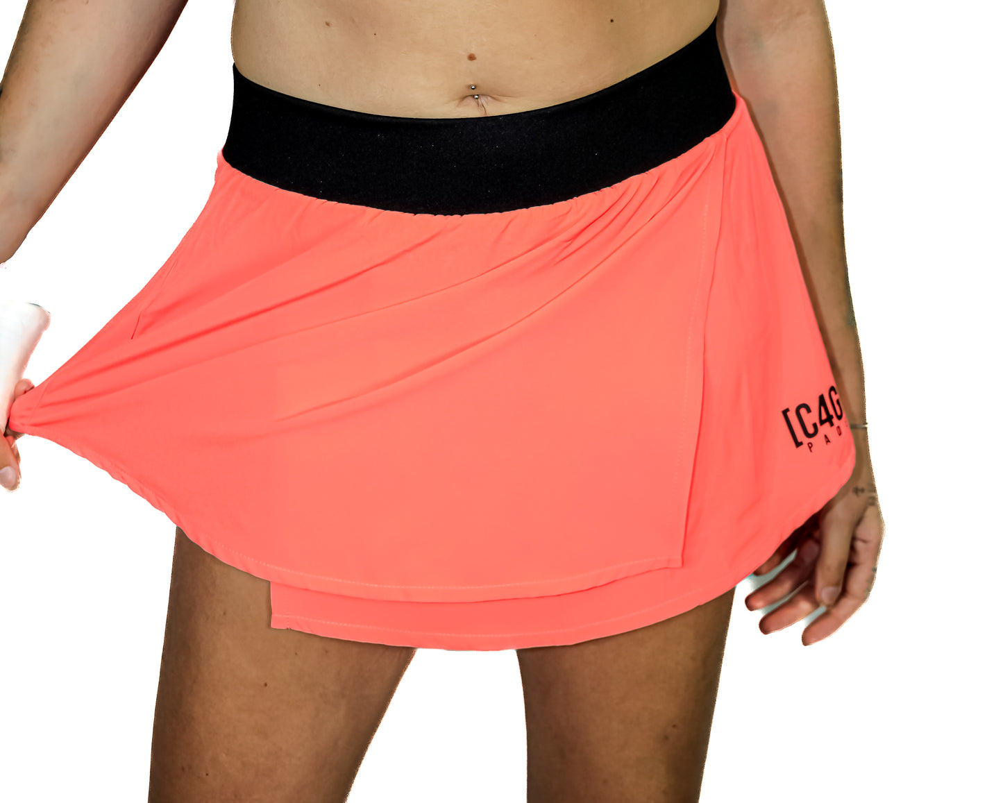 Skort - Coral Padel Skirt With Shorts