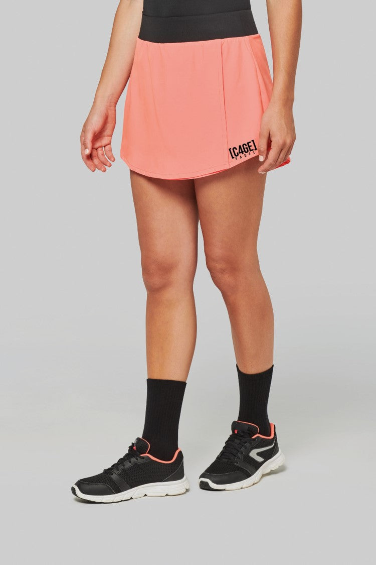 Skort - Coral Padel Skirt With Shorts